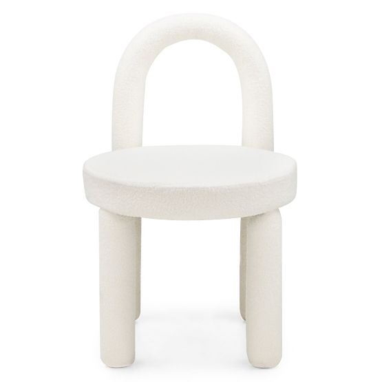 Jedilni stol Ivo, ecru, boucle