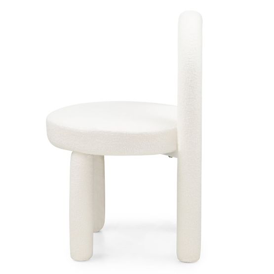 Jedilni stol Ivo, ecru, boucle