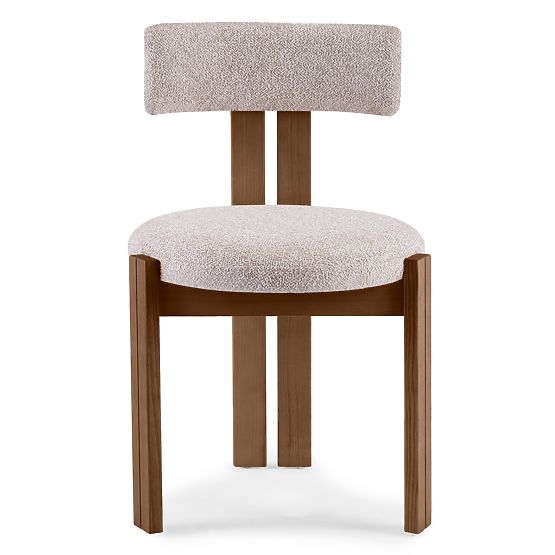 Jedilni stol Matteo, bež-krem/rjava