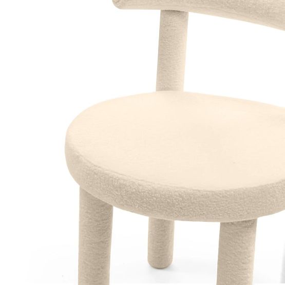 Jedilni stol Pedro 2.0, krem, boucle