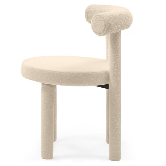 Jedilni stol Pedro 2.0, krem, boucle