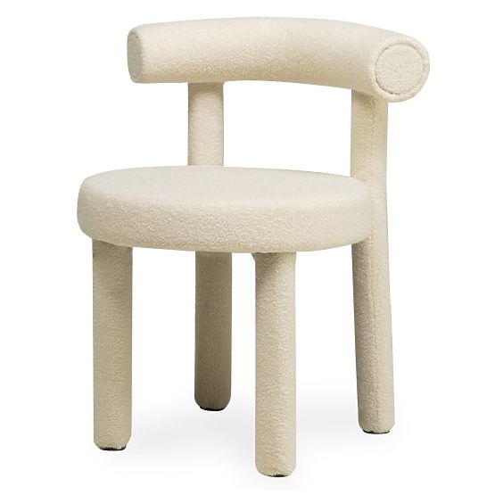 Jedilni stol Pedro 2.0, krem, boucle