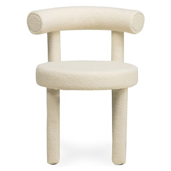 Jedilni stol Pedro 2.0, krem, boucle