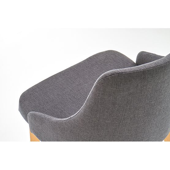 Jedilni stol TOLEDO - meden hrast/temno siva