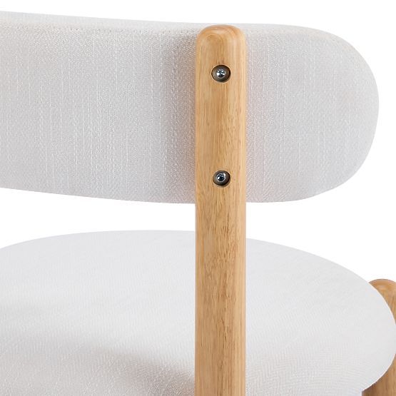 Jedilni stol Yoko, krem/naravna