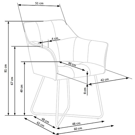 K377 stol siva (1p=2kos)