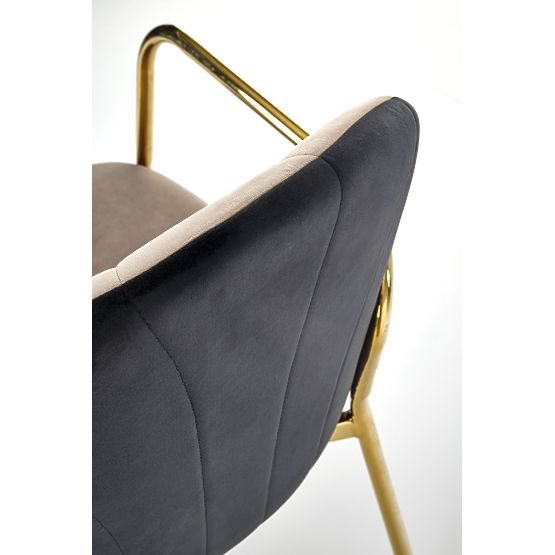 K500 stol béž / črna (1p=2 kos)