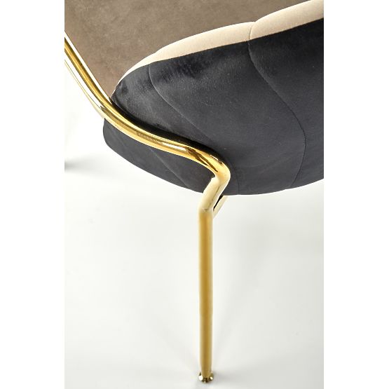 K500 stol béž / črna (1p=2 kos)