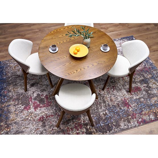 K583 stol, oreh / rjava / bež (1p=2kos)