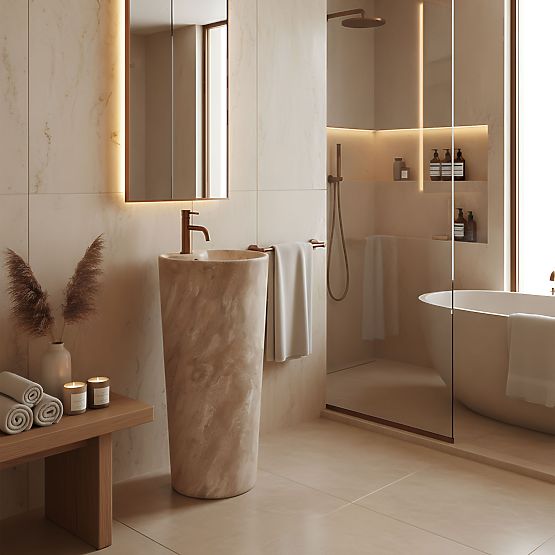 Keramično Samostoječe Umivalnik Blanka Savana Matt