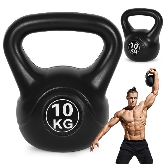 Kettlebell utež 10 kg za vadbo utež krogla teža fitnes ModernHome