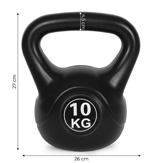 Kettlebell utež 10 kg za vadbo utež krogla teža fitnes ModernHome