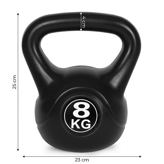 Kettlebell utež 8 kg za vadbo krogla teža fitnes ModernHome