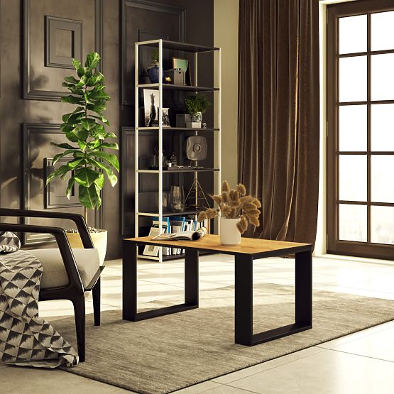 KLUBSKA MIZA NOX HRAST CRAFT / ČRNA