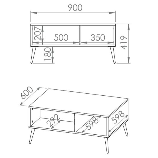 Klubska mizica Forest - zelena