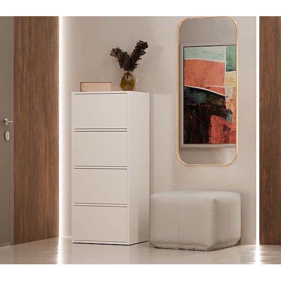 Komoda ALMA BELA Omara 4 Vrata 4 Police