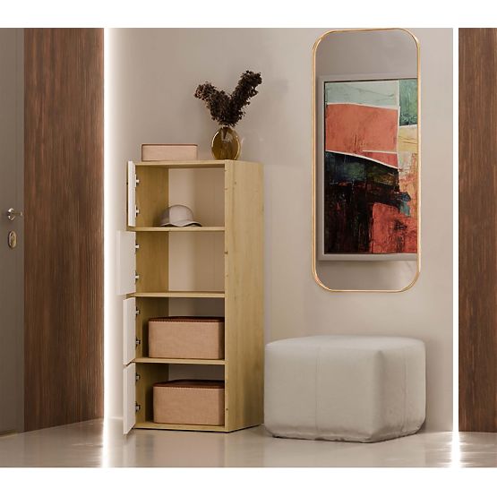 Komoda ALMA Sprednja BELA Korpus HRAST ARTISAN