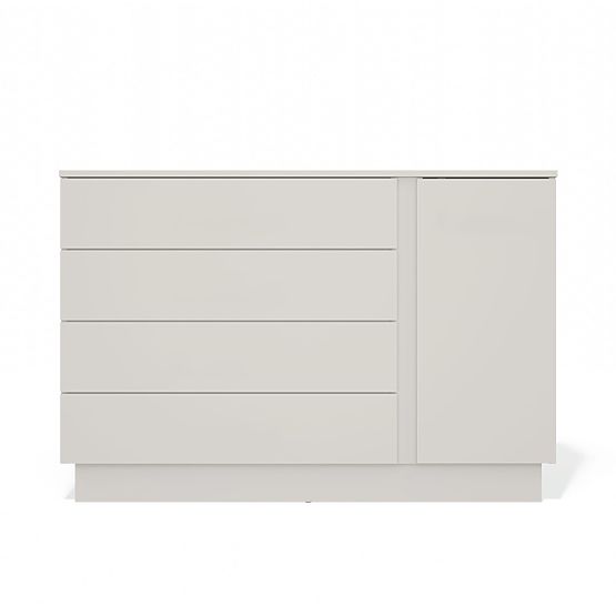 Komoda AMBER 1D4S Omara 1 Vrata 4 Predali za Spalnico Dnevno Sobo KAŠMIR Bež