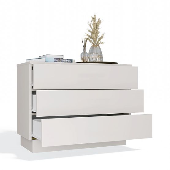 Komoda AMBER 3S Omara 3 Predali za Spalnico Dnevno Sobo KAŠMIR Bež