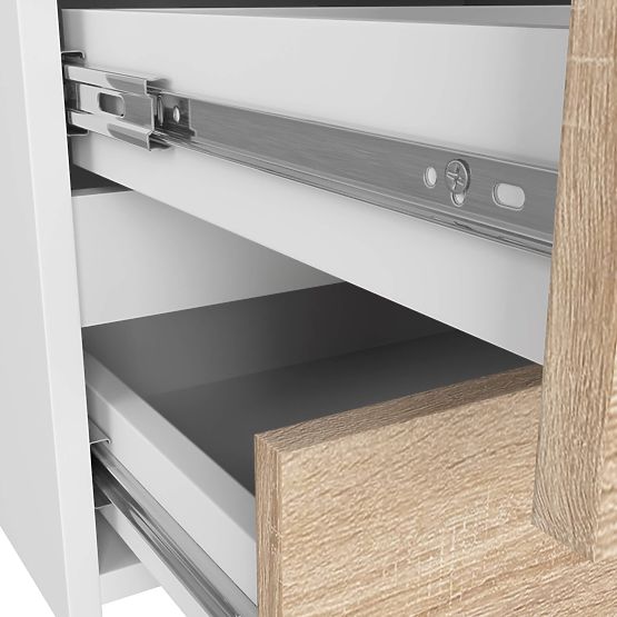 KOMODA CL100 6SZ PK BELA / HRAST SONOMA