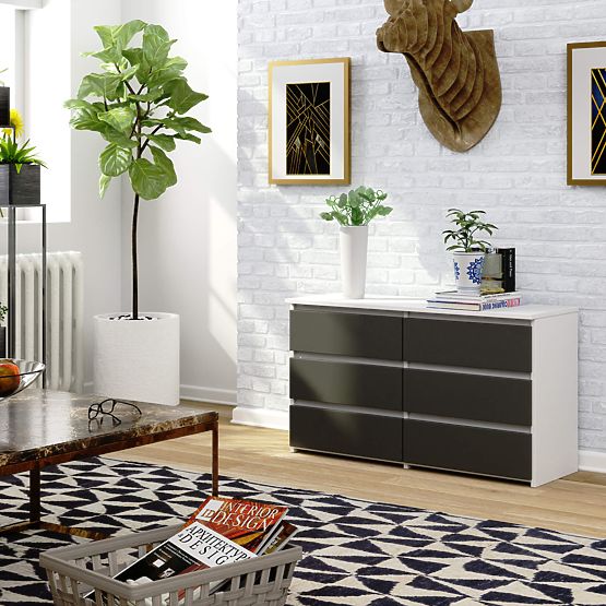 KOMODA CL100 6SZ PK BELA / SIVA