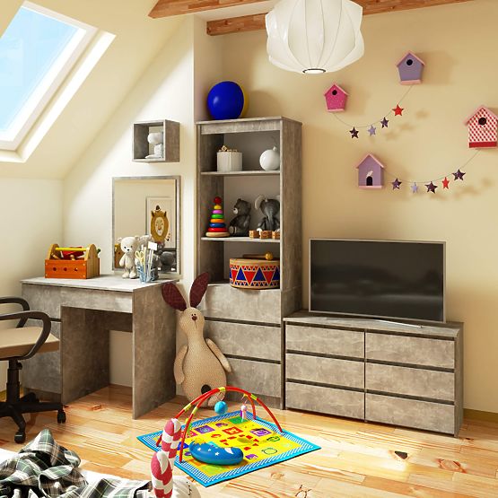 KOMODA CL100 6SZ PK BETON