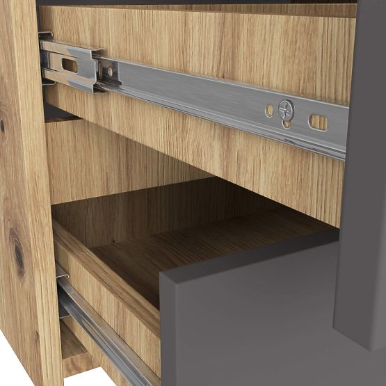 KOMODA CL100 6SZ PK HRAST ARTISAN / SIVA