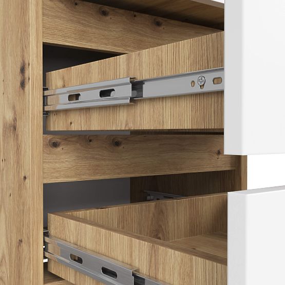 KOMODA CL3/40 HRAST ARTISAN / BELA