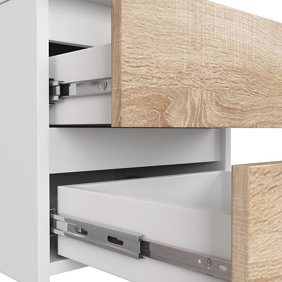 KOMODA CL3/40 PK BELA / HRAST SONOMA