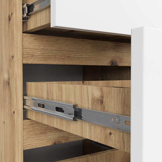 KOMODA CL4 PK HRAST ARTISAN / BELA