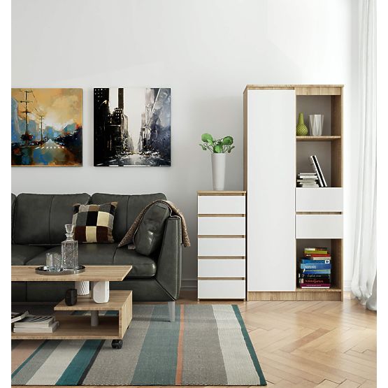 KOMODA CL5 PK HRAST SONOMA / BELA