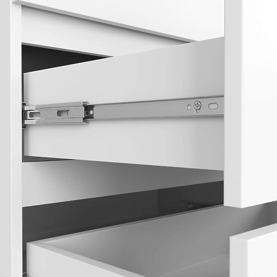 KOMODA K 140 cm 6 PREDALOV PK BELA