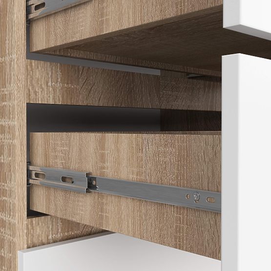 KOMODA K140 10SZ CLP PK HRAST SONOMA / BELA