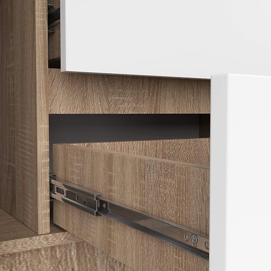 KOMODA K140 2D 4SZ CLP PK HRAST SONOMA / BELA