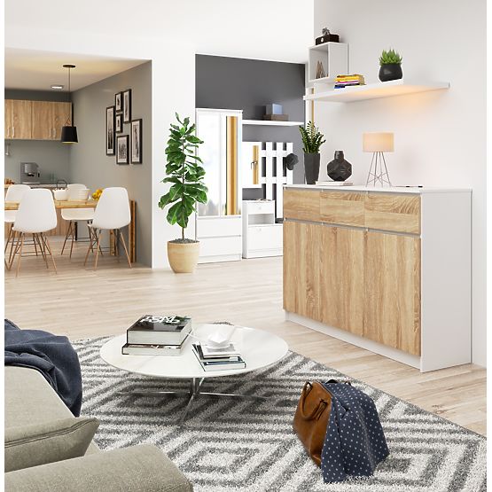 KOMODA K140 3D 3SZ CLP PK BELA / SONOMA