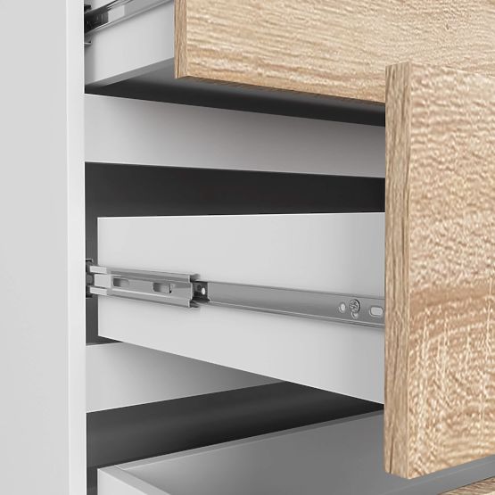 KOMODA K160 8SZ CLP PK BELA / HRAST SONOMA