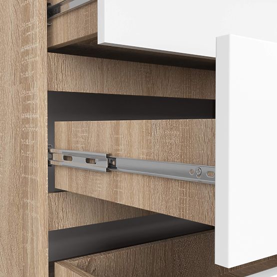 KOMODA K160 8SZ CLP PK HRAST SONOMA / BELA