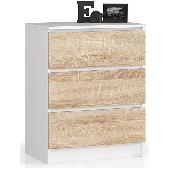 KOMODA K60 3SZ CLP BELA / SONOMA