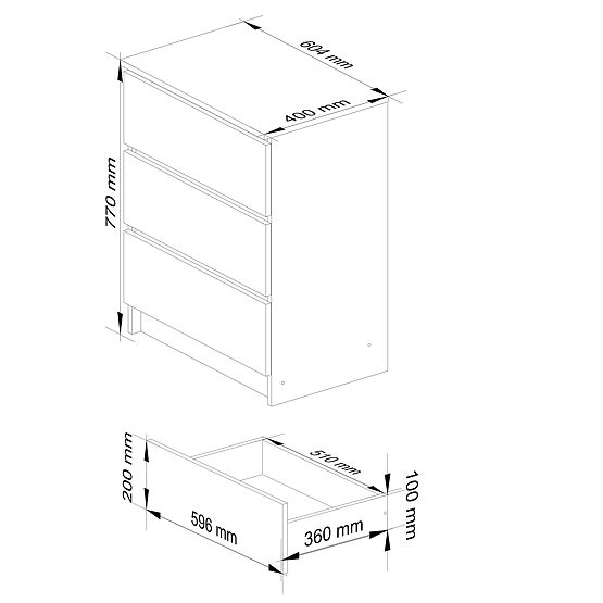 KOMODA K60 3SZ CLP PK BELI SIJAJ