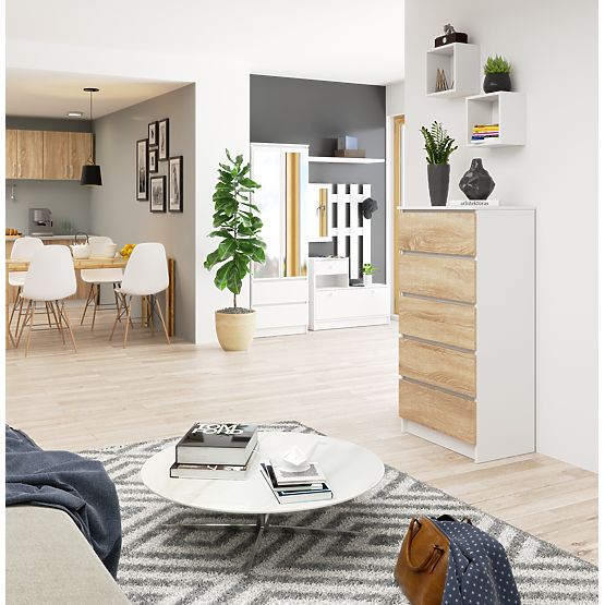 KOMODA K60 5SZ CLP PK BELA / SONOMA