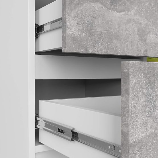 KOMODA K80 JERRY 1D 3SZ PK BELA / BETON