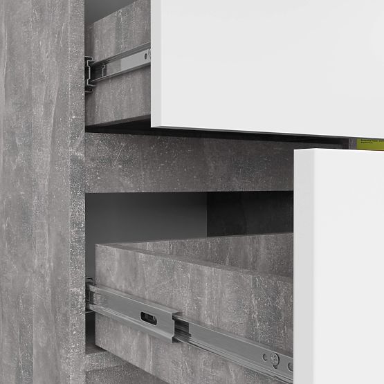 KOMODA K80 JERRY 1D 3SZ PK BETON / BELA