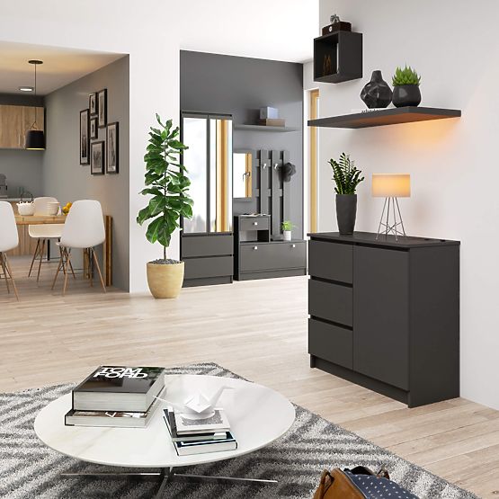 KOMODA K80 JERRY 1D 3SZ PK GRAFIT SIVA