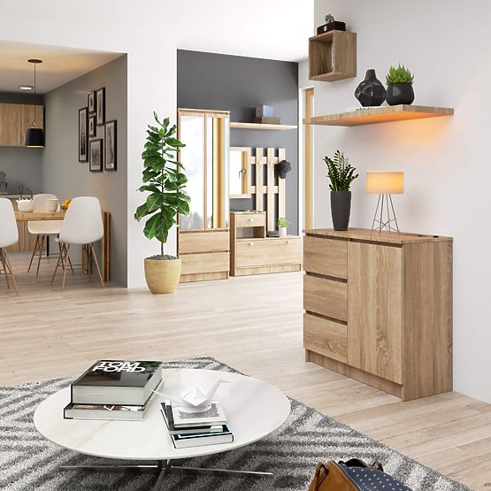 KOMODA K80 JERRY 1D 3SZ PK HRAST SONOMA