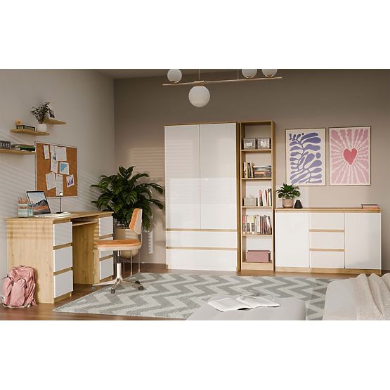 Komoda Malwa 2D3S HRAST ARTISAN BELA