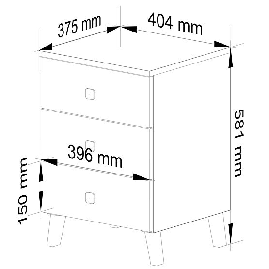 KOMODA MOBI K-03 BELA ČRNA