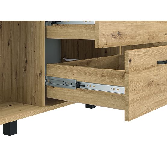 Komoda Nevio - obrtniški hrast