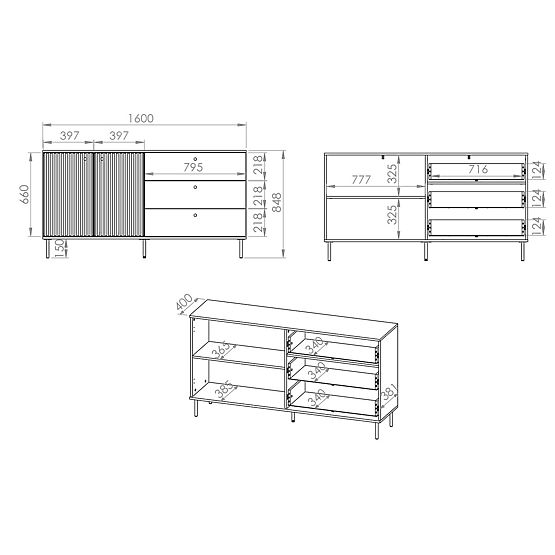 Komoda Sophie večja - bež