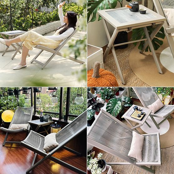 Komplet terasnega pohištva CHILL SAND ležalniki in miza