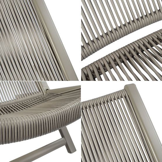 Komplet terasnega pohištva CHILL SAND ležalniki in miza